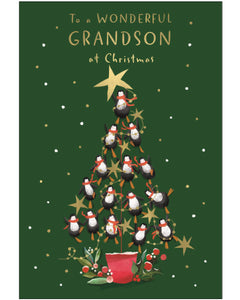 Wonderful Grandson Christmas card