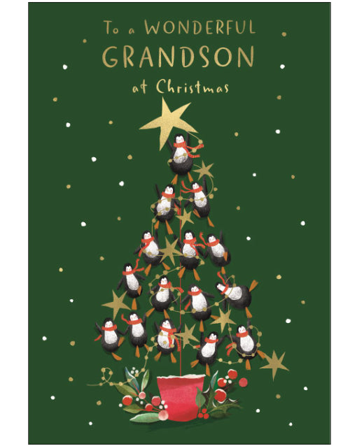 Wonderful Grandson Christmas card