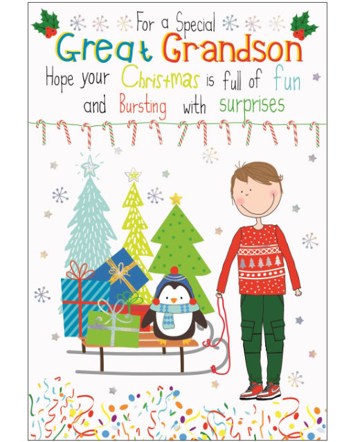 Great-Grandson Christmas card
