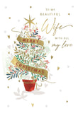 Wife Christmas card SIZE