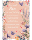 Mum - Birthday card