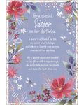 For a Special Sister on her Birthday card