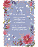 For a Special Sister on her Birthday card