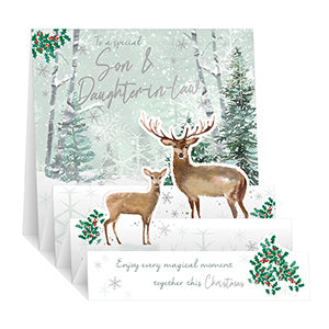 Son & Daughter-in-law  - Pop up Christmas card