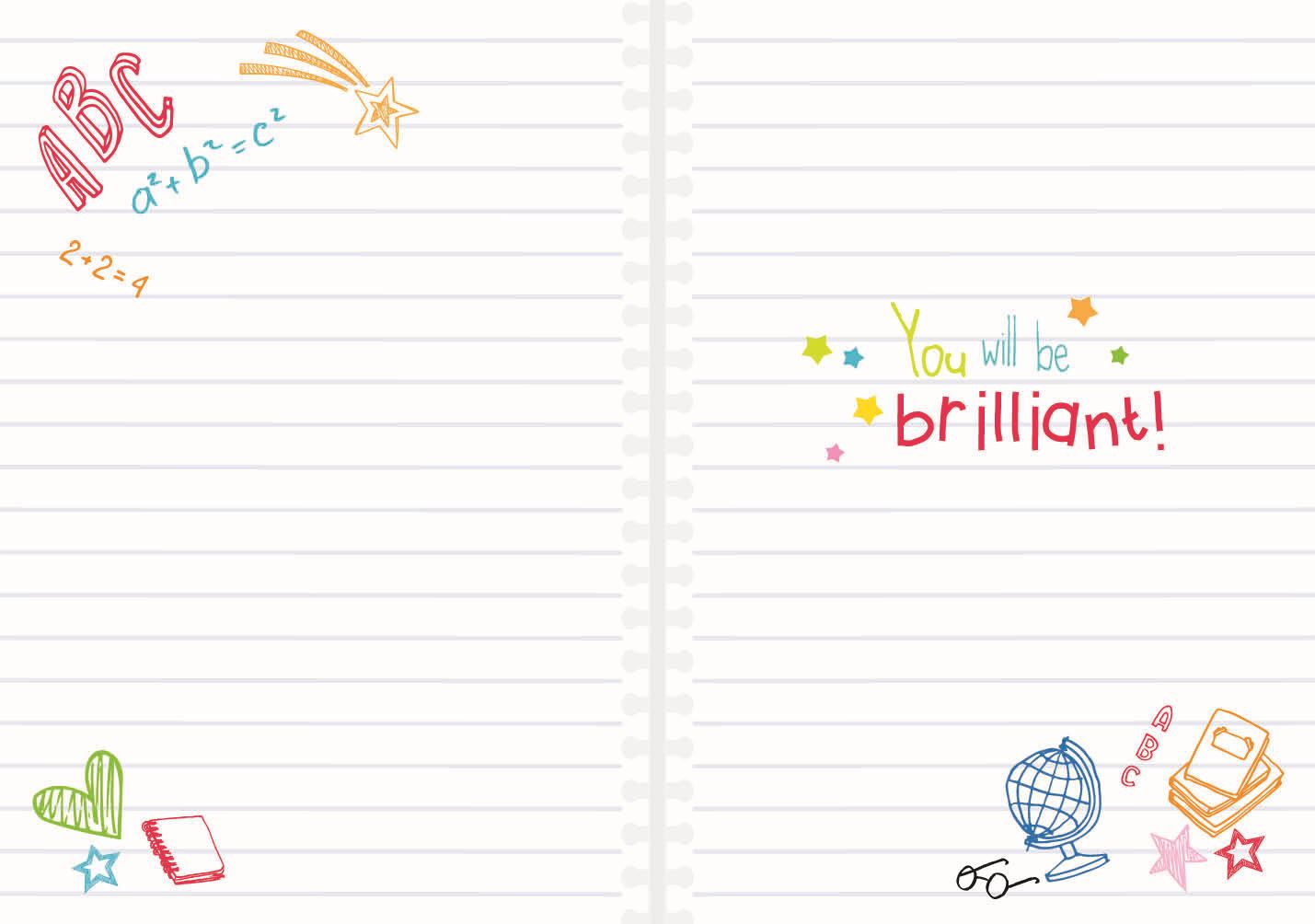 First day of school card