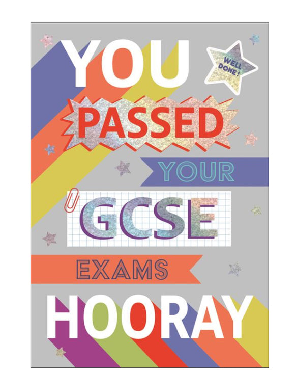You passed your GCSEs card