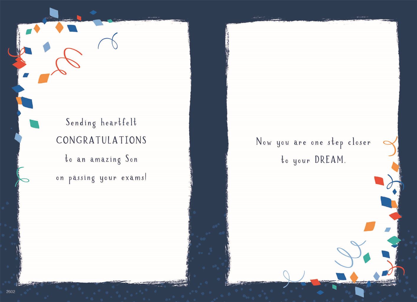 Son you passed your exams - Congratulations card