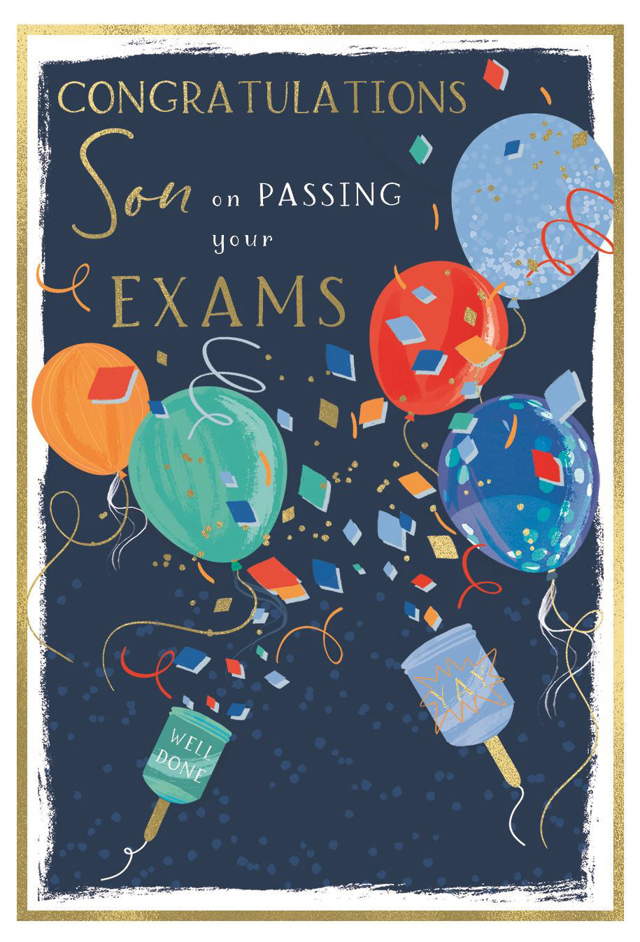 Son you passed your exams - Congratulations card
