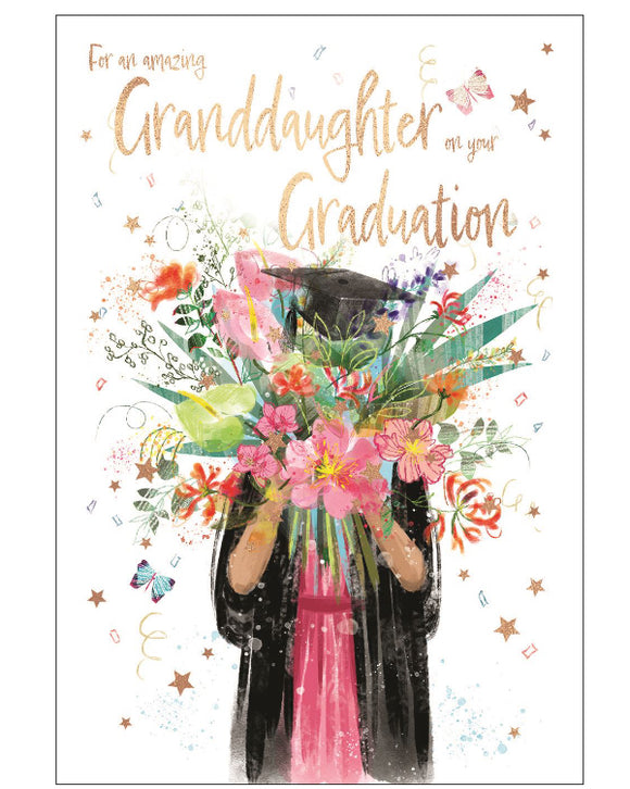 Amazing Granddaughter on your Graduation card