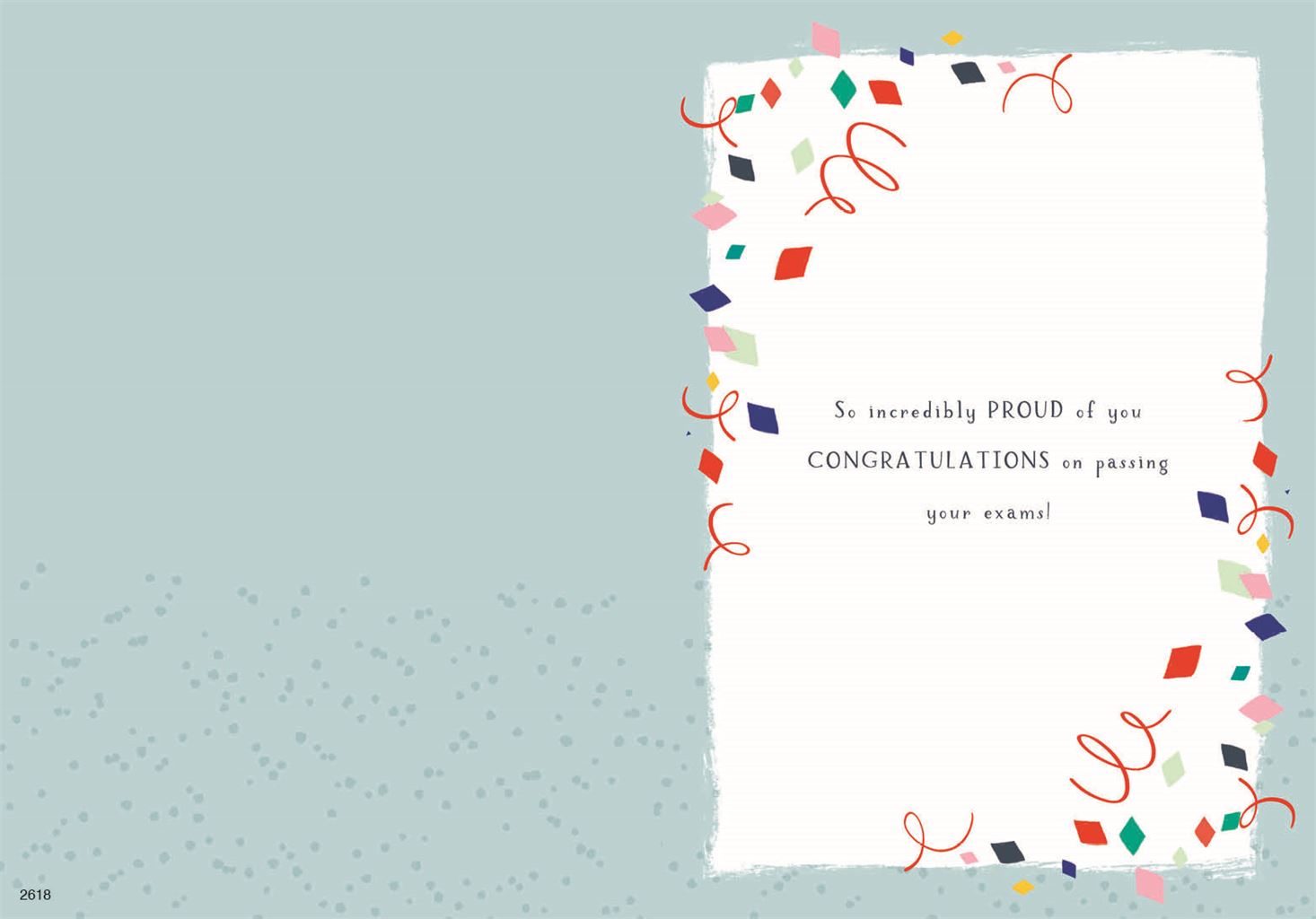 Congratulations you passed exams card