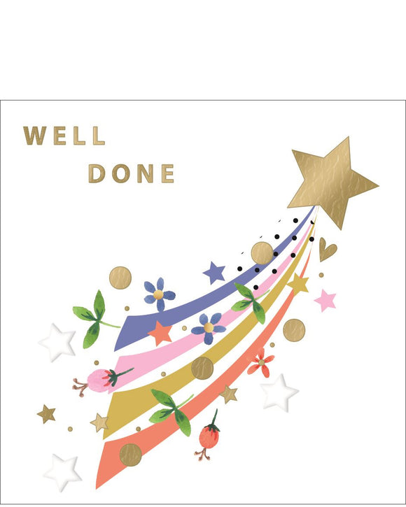 Well Done - Congratulations card