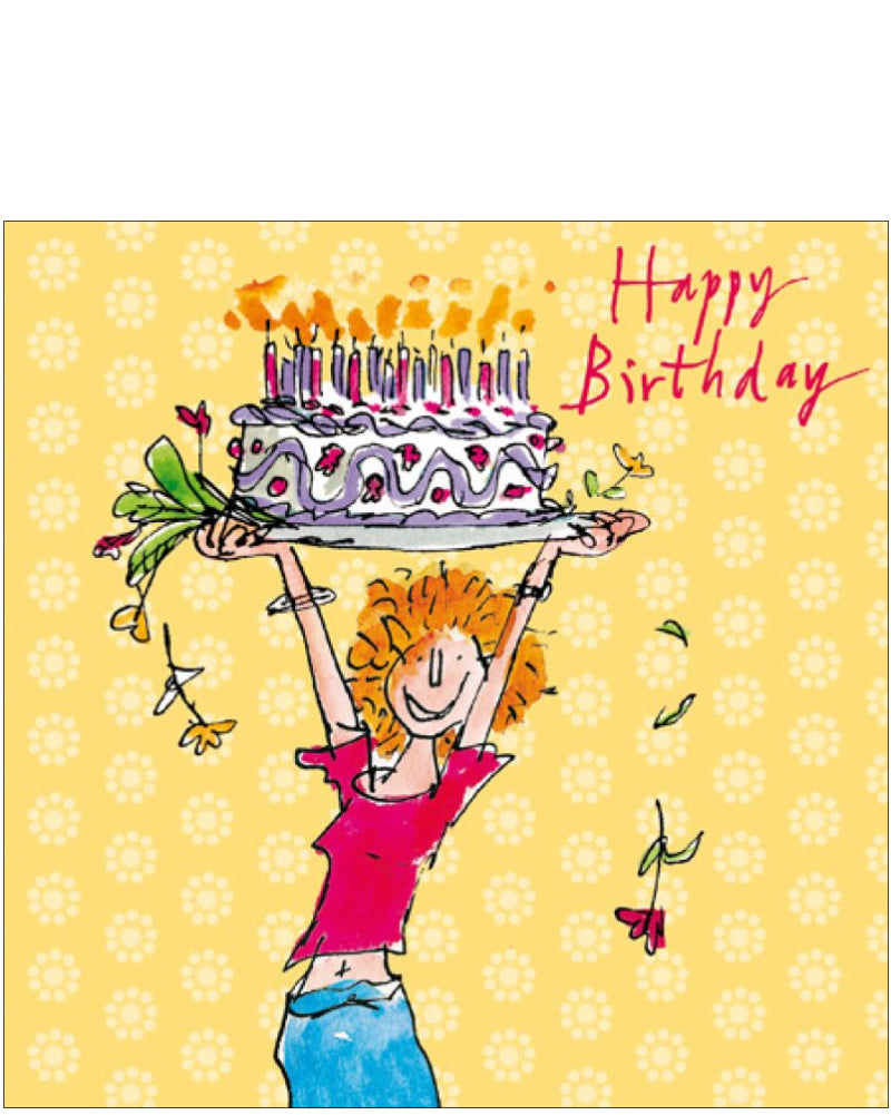 Jump for Cake - Quentin Blake birthday card