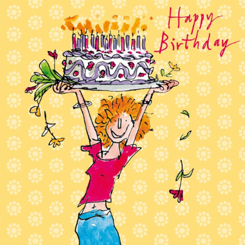 Jump for Cake - Quentin Blake birthday card