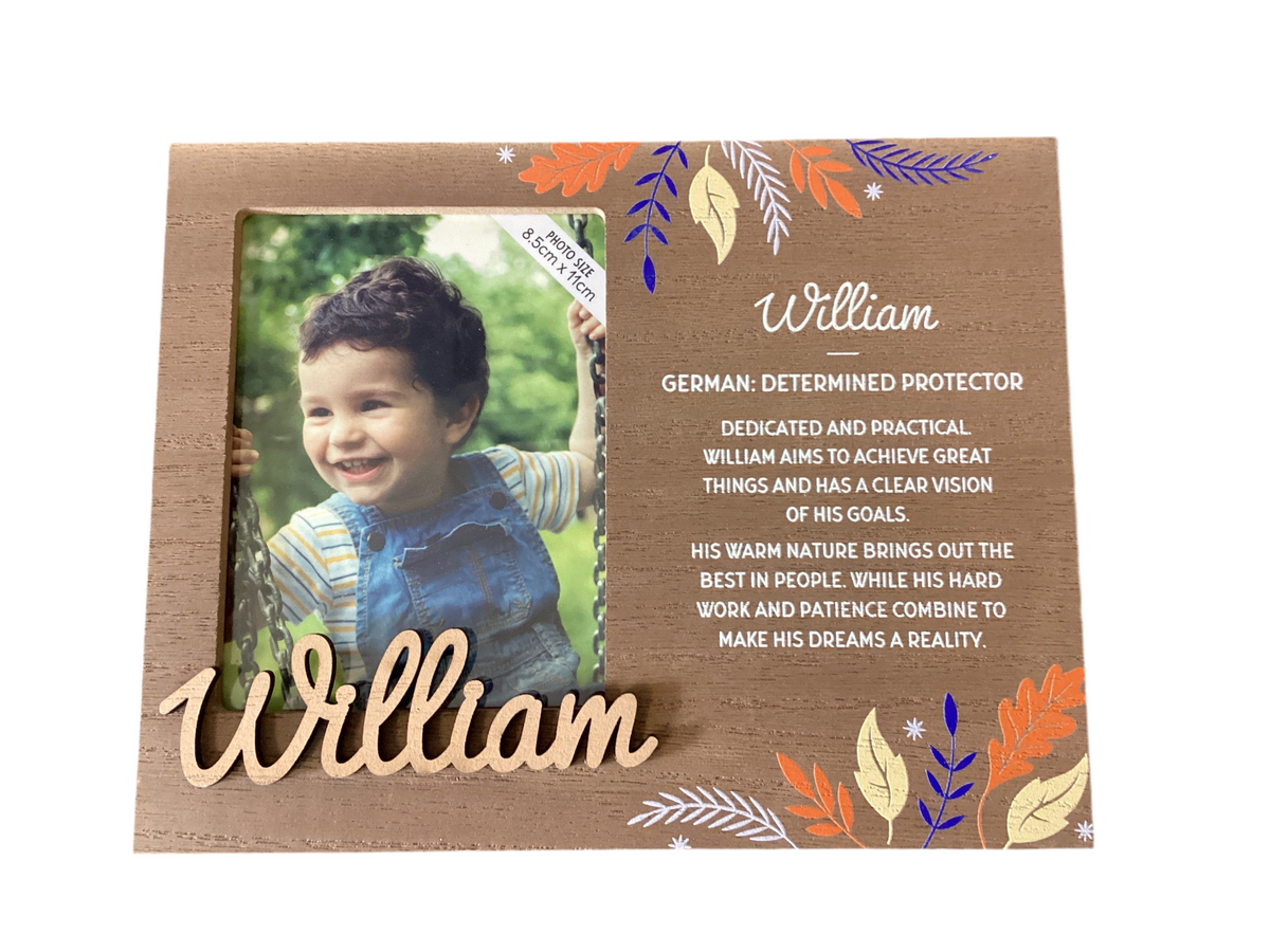 William - Personalised Kids Picture Frame