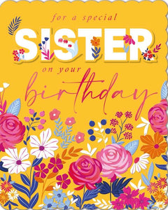 Special Sister - Birthday card