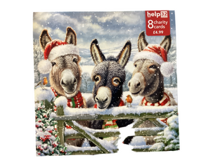Horses and robins - Pack of 8 Charity Christmas cards