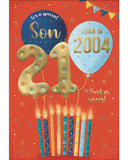 Celebrate your grandson's special day with a gift that will take him back in time! This clever 18th birthday card features intriguing tidbits and factoids about the year he was born. Discover together the top hits, blockbuster films, and noteworthy events that made 2007 a year to remember. Show him that he's one of a kind with this charming and amusing 18th birthday card.