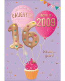 Celebrate your daughter's special day with a gift that will take her back in time! This clever 16th birthday card features intriguing tidbits and factoids about the year she was born. Discover together the top hits, blockbuster films, and noteworthy events that made 2009 a year to remember. Show her that she's one of a kind with this charming and amusing 16th birthday card.
