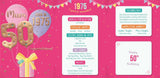 Mum you were born in 1975 - 50th birthday card