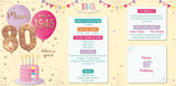 Mum, you were born in 1945 - 80th birthday card