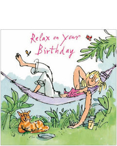 Relax on your Birthday - Quentin Blake birthday card