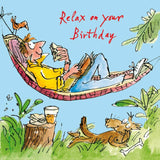 Relax on your Birthday - Quentin Blake card
