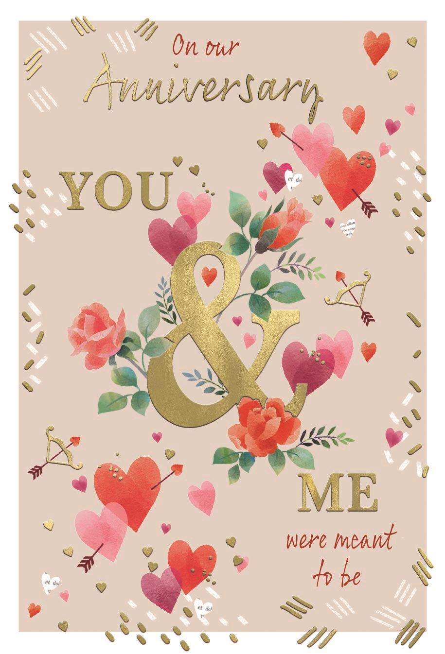 You & Me - our anniversary card