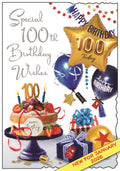 Happy 100th Birthday card - male