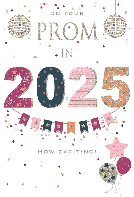 On your Prom in 2025 - greetings card