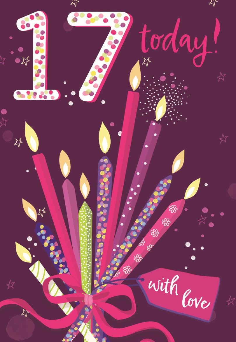 17 Today! with love -  card