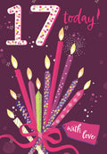 17 Today! with love -  card