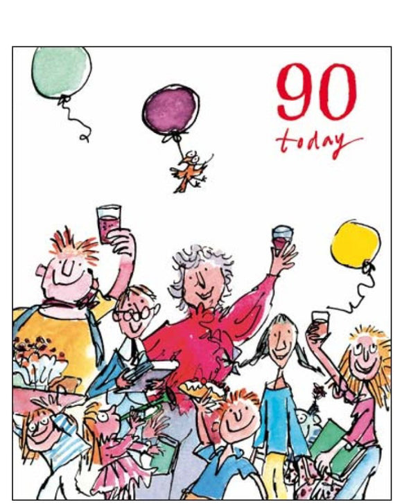 Quentin Blake - 90th Birthday card
