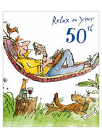 50th birthday - Quentin Blake card