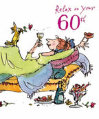 Relax on Your 60th - Quentin Blake birthday card