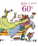 Relax on Your 60th - Quentin Blake birthday card