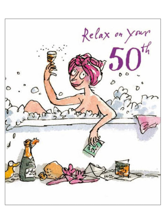 50th birthday card - Quentin Blake