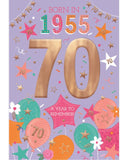 Born in 1955 - 70th birthday card