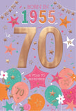 Born in 1955 - 70th birthday card