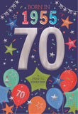 Born in 1955 - 70th birthday card