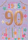Born in 1935 - 90th birthday card