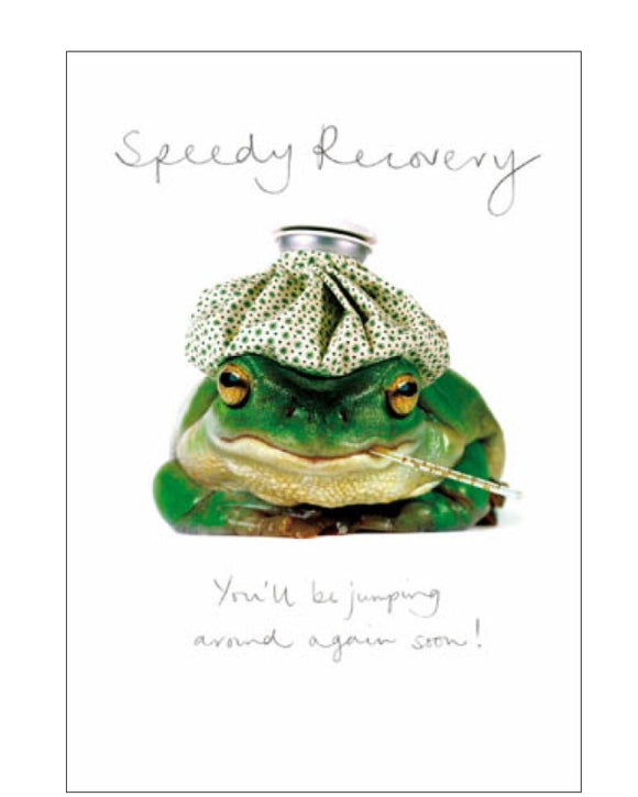 Croaky - get well soon card