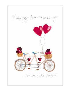 Bicycle Made for Two - Anniversary card