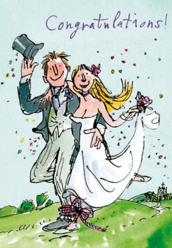Tying the Knot - Quentin Blake wedding card