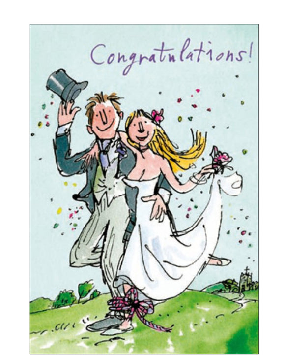 Tying the Knot - Quentin Blake wedding card