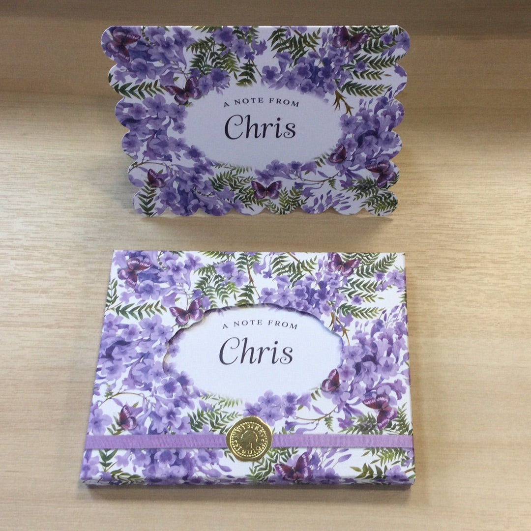 A Note from Chris-  8 notelets