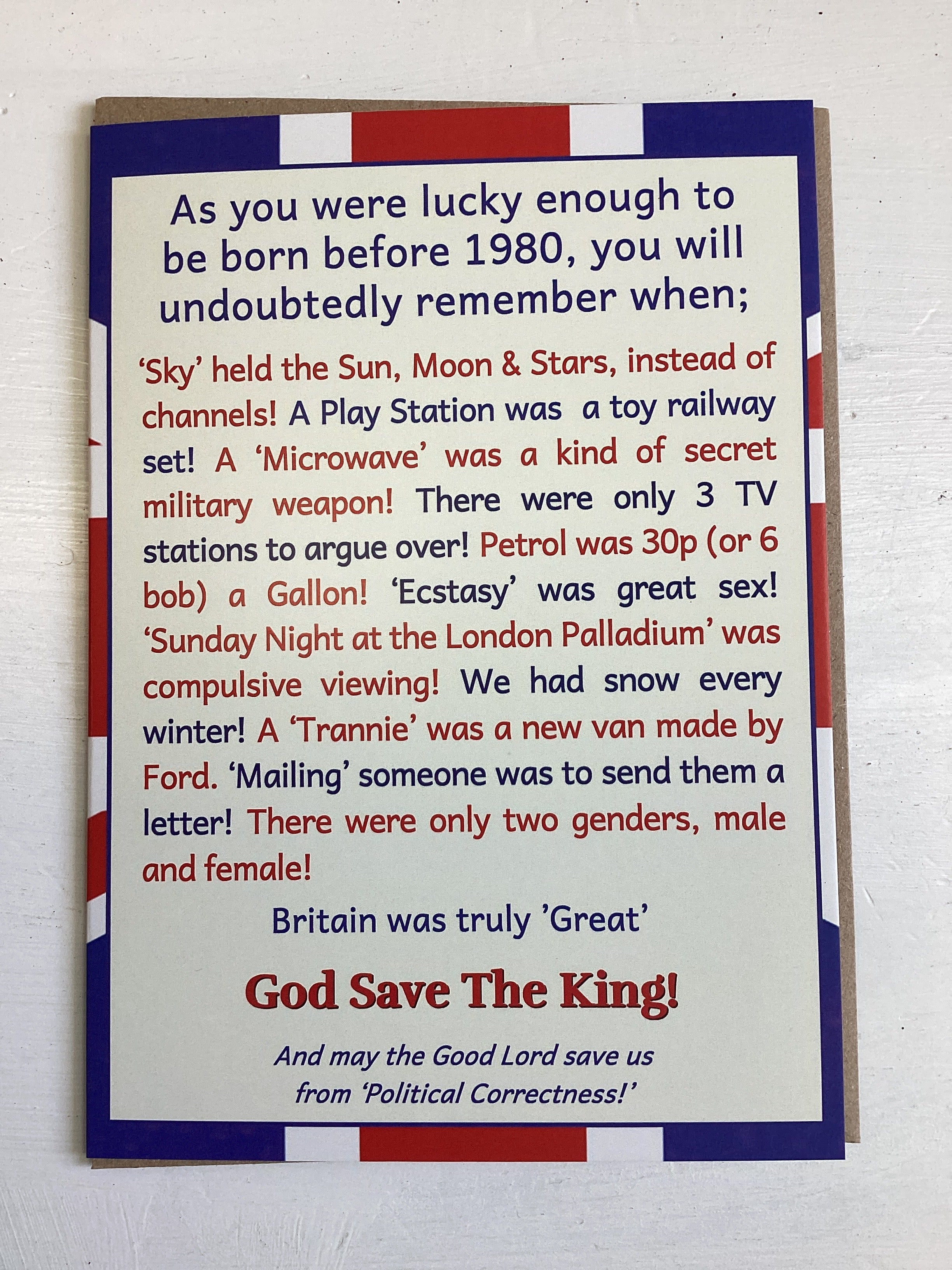 born before 1980 - Cowshed birthday card