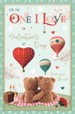 One I Love - Barley the Brown Bear Valentine's Day card