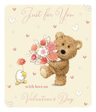 Barley the Brown Bear Valentine's Day card