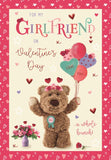 Girlfriend - Barley the Brown Bear Valentine's day card