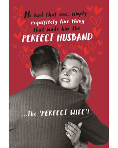 Perfect Husband - Valentine's Day card